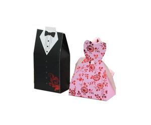 Boîtes À Bonbons For Mariée Et Marié, 20/30 Pièces, Boîte Cadeaux De Mariage, Sacs Sucrés Avec Ruban, Décoration, Souvenirs, Décor Fête(Style 8,20 Bride)