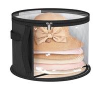 Boîtes À Chapeaux Pour Hommes - Boîte À Chapeaux Transparente Et Souple Avec Fermeture Éclair | Boîte D'organisation Pliable Multifonctionnelle De Grande Capacité Pour Sacs, Chapeaux, Gants, Jouets