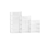 VEVOR Boîtes à Chaussures Empilables 12PCs jusqu’à la Pointure US 11 Blanc