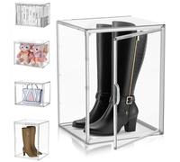 Boîtes à Chaussures Empilables Transparentes, Boite Rangement Chaussures avec Porte Magnétique, Multifonction Boite Rangement Chaussure pour Sacs à Main, Cosmétiques, Chaussures, Livres