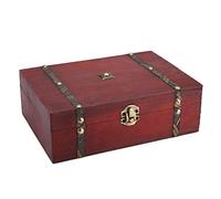 Boîtes à Cigares Vides en Bois, Boîte Décorative en Bois Vintage, Boîte de Rangement de Bijoux en Bois Rétro Antique Organisateur de Produits de Vie, étui