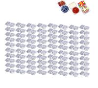 Boîtes à Collations à Emporter, Contenants à Condiments Réutilisables Avec Couvercles for Collations, Boîte Portable à Double Compartiment for Sauces Et Condiments à Emporter(80pcs)