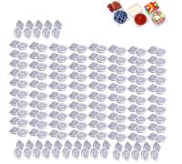 Boîtes à Collations à Emporter, Contenants à Condiments Réutilisables Avec Couvercles for Collations, Boîte Portable à Double Compartiment for Sauces Et Condiments à Emporter(100pcs)
