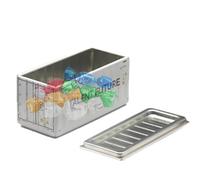 Boîtes à Crayons pour l'école en Vrac - Petite boîte de Rangement créative et élégante - Conteneur Compact, boîtes en métal avec couvercles, boîte en métal Portable pour Bureau, école, Amis,