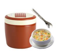 Boîtes à déjeuner isothermes - avec cuillère et sac de 1,2 L en acier inoxydable sous vide, pour camping, randonnée, escalade, pique-nique, sports de plage, voyage, vacances, travail d'été, bureaux