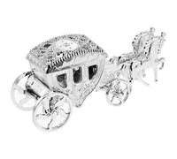 Boîtes à Dragées de Mariage Carrosse Royal Argentées en Plastique