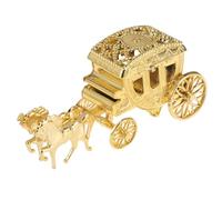 Boîtes à Dragées de Mariage Carrosse Royal Or en Plastique