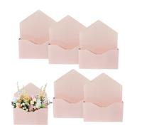 Boîtes à fleurs pliantes en papier - 5 pièces d'emballage pour arrangement de bouquets, boîtes d'enveloppes florales pour femmes et filles amoureuses, festivals de vacances, Saint-Valentin, fêtes de r