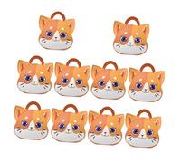 Boîtes à Friandises Chat en Papier 10 Pièces Pliables | Banquet et Mariage, Format Présent, Style Mignon et Unique, Boîtes à Dragées Pratiques