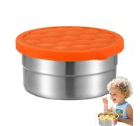 Boîtes À Goûter Pour | Bols en Acier Inoxydable Étanches à Ouverture Facile avec Couvercle en Silicone | Boîtes À Déjeuner,Pour Camping Pique-nique Sports Plage Plein Air Randonnée Escalade Voyage Été
