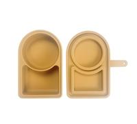 Boîtes à goûter réutilisables | Pots à goûter à double compartiment avec couvercles - Passe au lave-vaisselle - Boîtes de rangement pour la cuisine, la réfrigération, les sauces, les légumes, le