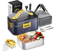 Boîtes à lunch, Boîte à lunch électrique 12V/24V, Boîte à pain 1.8L, Récipient chauffant pour aliments, Boîte à goûter anti-fuite, Boîte chauffante pour aliments