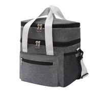 Boîtes à lunch imperméables pour hommes : fourre-tout réutilisable à double | Pour adolescents | Sac à déjeuner pour bureau, chantier de construction, pique-nique en plein air, randonnée