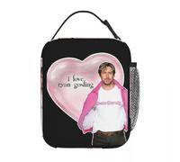 Boîtes à lunch isothermes « J’adore Ryan Gosling » Accessoires Boîte de rangement alimentaire rose en forme de cœur INS Trendy Cooler Thermique pour l’école, le sport et les activités Cadeaux