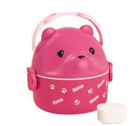 Boîtes à lunch pour - Boîte à lunch ours mignon pour femmes adultes - Sac d'isolation de poignée de transport de sécurité de micro-onde, sac fourre-tout réutilisable de déjeuner avec la poignée pour l