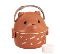 Boîtes à lunch pour - Lovely Bear Boîte à lunch thermique - Poignée de transport de sécurité au micro-ondes, sac fourre-tout réutilisable avec poignée pour le travail, le pique-nique