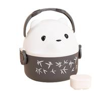 Boîtes à lunch pour - Lunch Box Pour Ours À Lunettes | Sac d'isolation de poignée de transport de sécurité de micro-onde, sac fourre-tout réutilisable de déjeuner avec la poignée pour le travail, piqu