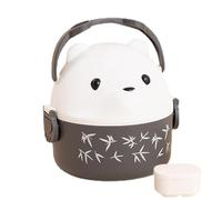 Boîtes à lunch pour - Lunch Box Pour Ours À Lunettes,Sac d'isolation de poignée de transport de sécurité de micro-onde, sac fourre-tout réutilisable de déjeuner avec la poignée pour le travail, pique-