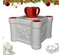 Boîtes À Malices Emboîtables Pour Farce,Jeu De Fête Pour Gag Amusant - Conteneur De Cartes D'Argent Hilarant - Pour Anniversaires Mariages Diplômes Fêtes Vacances