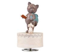 Boîtes à musique chat et souris Rotation Octave résine boîte