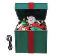 Boîtes à musique lumineuses de Noël intégrées dans les chants de Noël Construction PC Deux blocs d'alimentation pour chambre à coucher bureau décoration