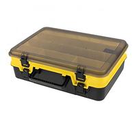 Boîtes à Outils Boîte à Outils Multifonction Double Face épaisse, Grandes boîtes de matériel, Petites pièces, étui de Rangement pour réparation, boîte à Outils de Rangement de pêche (Couleur : Noir)