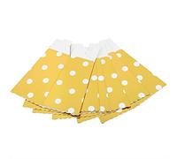 Boîtes à pop-corn à rayures, 60pcs mini sacs de pop-corn en papier et contenants de bonbons pour fête d'anniversaire Hot (Gold-stitched polka dot popcorn box)