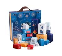 Boîtes à remplir pour calendrier de l'Avent - Tiroirs numérotés pour | Boîtes de compte à rebours en carton pour petites notes, surprises et présentoirs de table festifs.