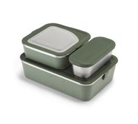 Klean Kanteen Boîtes repas Rise 1010629 – Lot 3 inoxydable anti-fuite 1626 ml – spray de mer / Thyme