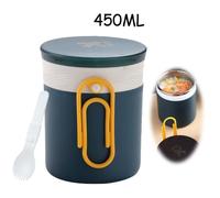 Boîtes Alimentaires Isotherme,Porte-Aliments étanche Portable,Gamelle Thermos Repas Chaud en inox+Cuillère,pour Petit-déjeuner,Lait