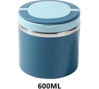 Boîtes Alimentaires Isotherme,Thermos étanche en Acier Inoxydable,Contenant de Nourriture portable,pour École,Enfants,Camping,600ML