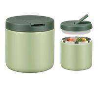 Boîtes Alimentaires Isothermes, 560Ml Boîte Isotherme Repas Chaud, Thermoisolant Boîte Avec Couvre Boucle, Porte Aliments En Acier