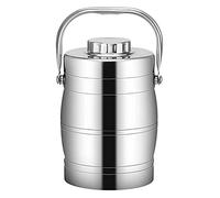 Boîtes Alimentaires Isothermes en Tambour Isotherme sous Vide, Adaptée À L'hospitalisation De Confinement, À La Prise De Repas Au Travail, Aux Enfants À L'école, Etc,A1,3L