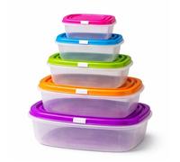 Boîtes Alimentaires - SIROCO - Set de 5 - Gigognes - Hermétiques - Plastique Sans BPA