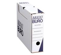 Boîtes archives blanches - dos 8 cm - Maxiburo