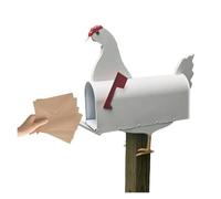 BoîTes Aux Lettres Boîte Aux Lettres Créative en Forme De Poulet Boîtes Fer for L'extérieur Personnalisée avec Une Jolie Coq for Les Décorations Jardin pour la Maison