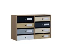 Boîtes aux lettres Compactes Acier et Bois pour l'intérieur / Casiers