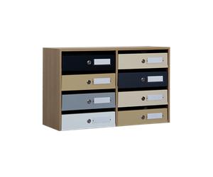 Boîtes aux lettres Compactes Acier et Bois pour l'intérieur / Casiers