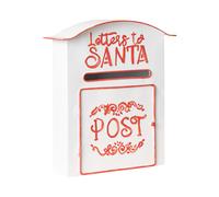 Boîtes aux Lettres pour Père Noël en Métal Accessoire Décoration Extérieur