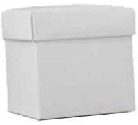 Boîtes bonbonnières fond couvercle carton blanc boîte pliante porte-dragées bricolage cadeau mariage communion naissance baptême élégant emballage cérémonie (20 pièces, 10 x 10 x 10 cm)