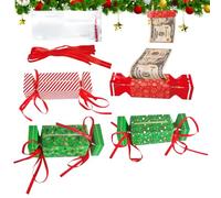 Boîtes Cadeaux D’Argent De Noël - Pochette Surprise À Tirer | Coffret Drôle Avec 40 Sachets Cristallins, Idéal Pour & Adultes, Décorations De Fête À La Maison