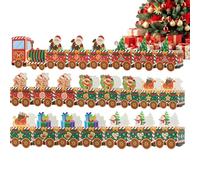 Boîtes Cadeaux De Noël,Organisateur de Stockage en Forme de Train à Compartiments Multiples 24 Pièces - Rangement pour les Petits Bonbons de Noël,Pour Famille et Amis et Bureaux à Domicile et Fête et