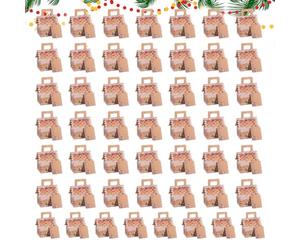 Boîtes Cadeaux Noël - 8x6x12,5cm 24 Pièces | Coffret Biscuits Pâtisserie Pour Vacances Maison École Bureau Friandises Chocolat Bonbons Fournitures De Fête Emballage Cartonné