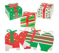 Boîtes Cadeaux Pour Les Cadeaux De Noël - Paquet De 10, Accessoires Pour Les Fêtes Et L'artisanat De Noël