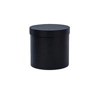 Boîtes cadeaux rondes avec couvercles, chapeau de fleuriste pour arrangements de bouquets de fleurs roses, seau de rangement de fleurs, boîte en carton (noir)