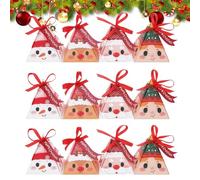 Boîtes Cadeaux Sapin De Noël | Boîtes Gourmandes Festives | Sacs À Bonbons Et Emballages Décoratifs | Sachets À Gâteaux Et Friandises Pour | Motifs Père Noël, Arbre Et Flocons | Décor