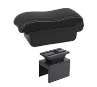 Boîtes D'accoudoir Voiture Pour Hyundai Pour I20 2021-2024 Central Voiture Boîte Rangement Centrale Intérieure Pièces Rénovation Avec USB Pour LED Accoudoir Central Boîte Rangement(B White Line 3)
