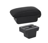 Boîtes D'accoudoir Voiture Pour VW Caddy 5 2024 Boîte De Rangement Centrale Avec Interface USB Accoudoir Central Accessoires Rénovation Intérieure Accoudoir Central Boîte Rangement(B black line 3USB)