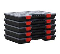 Boîtes d'assortiment 5 pcs 40x30x5 cm Polypropylène 152096