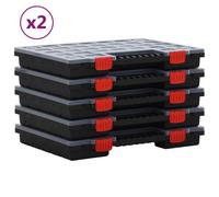 Boîtes d'assortiment 10 pcs 40x30x5 cm Polypropylène 3106444